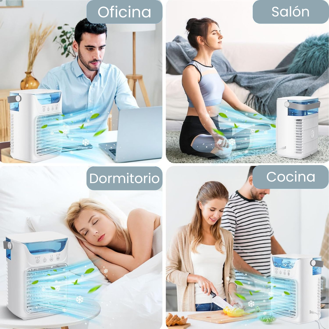 Climatizador 3 en 1 con vaporización de aire frio
