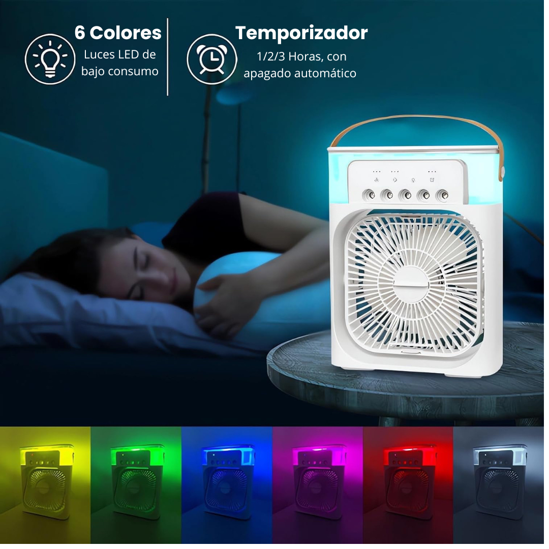 Climatizador 3 en 1 con vaporización de aire frio