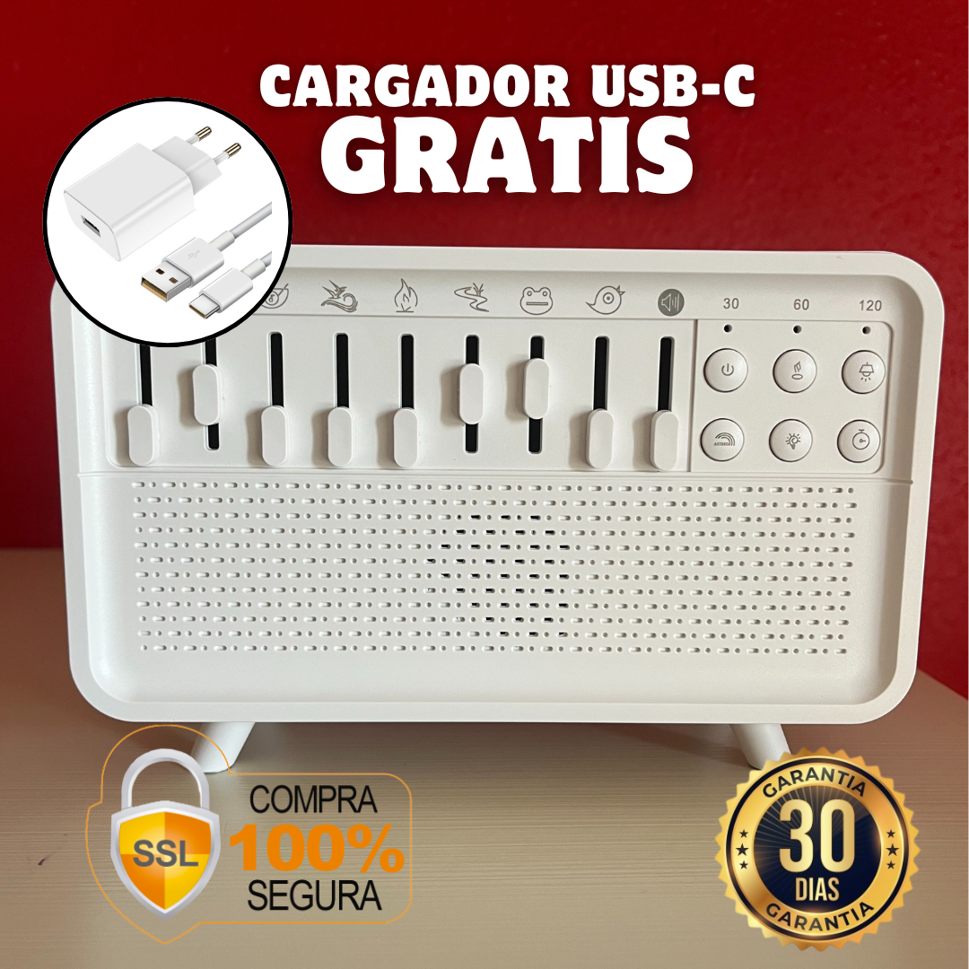 Radio Vintage Relajante con Humidificador y Sonidos Naturales